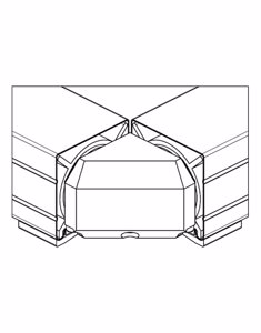 Détail d’assemblage de canaux supérieurs